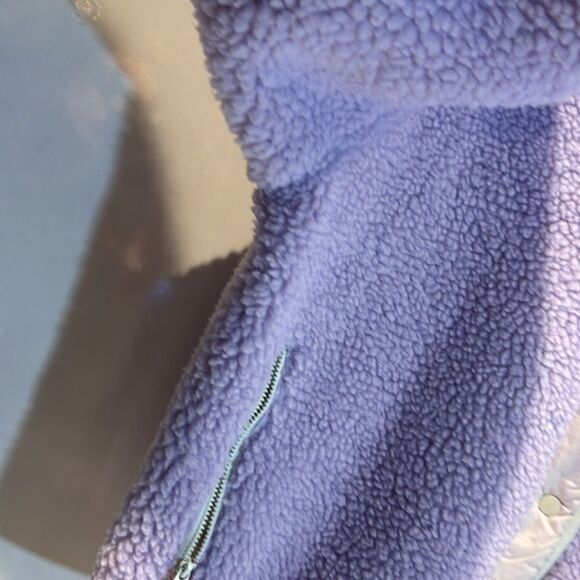 Fabletics Sherpa lavender and cream jacket SZ XXL-1X - Picture 9 of 11